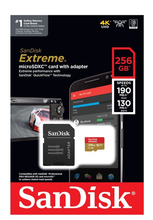 Karta pamięci SanDisk Extreme 256 GB