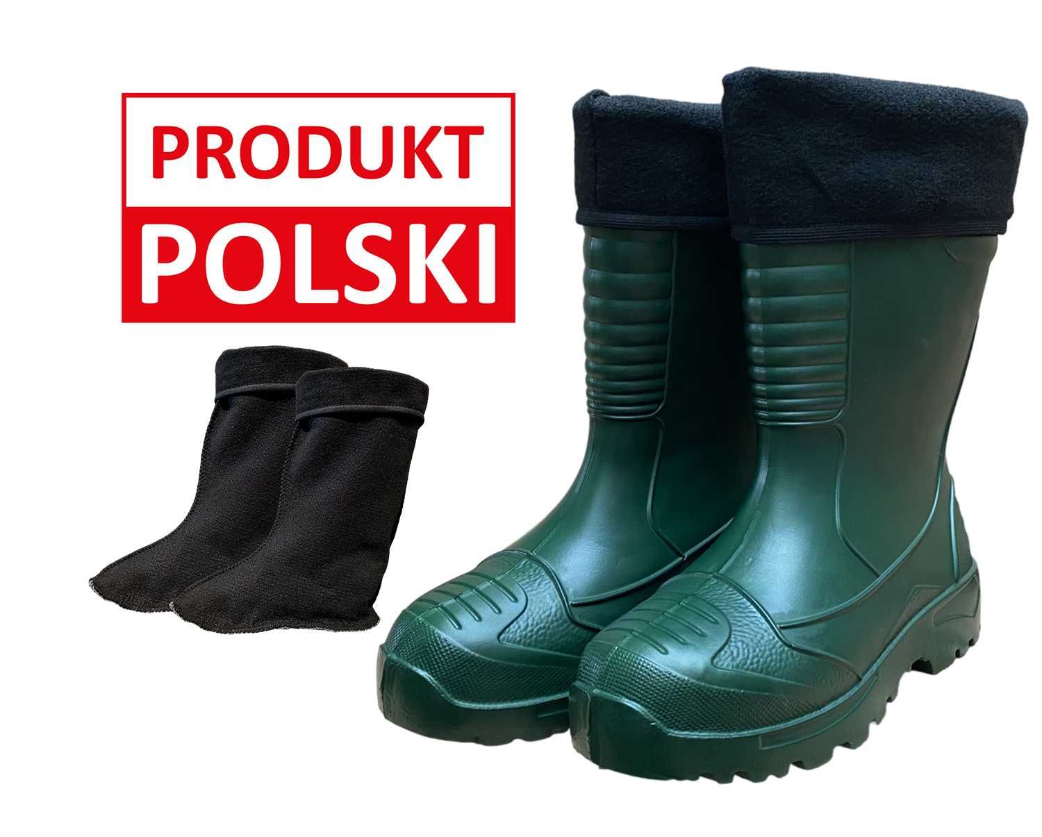 Nowe Kalosze Buty Piankowe EVA Ocieplane Lekkie Gumowce r. 43-46