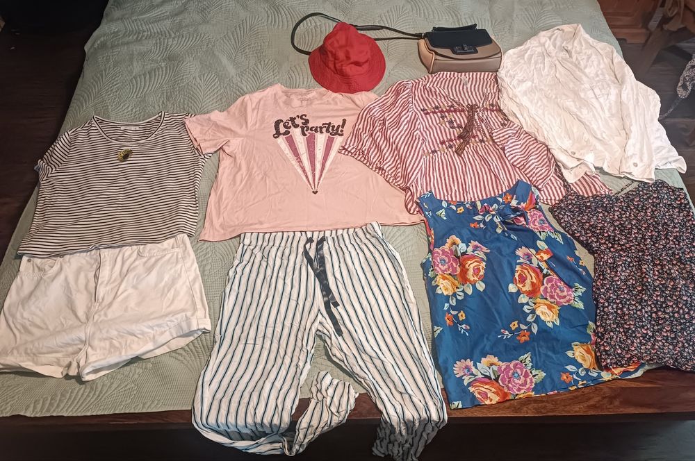 Letnie na lato zestaw paka ubrań 36 S 38 M Promod GAP bucket hat house