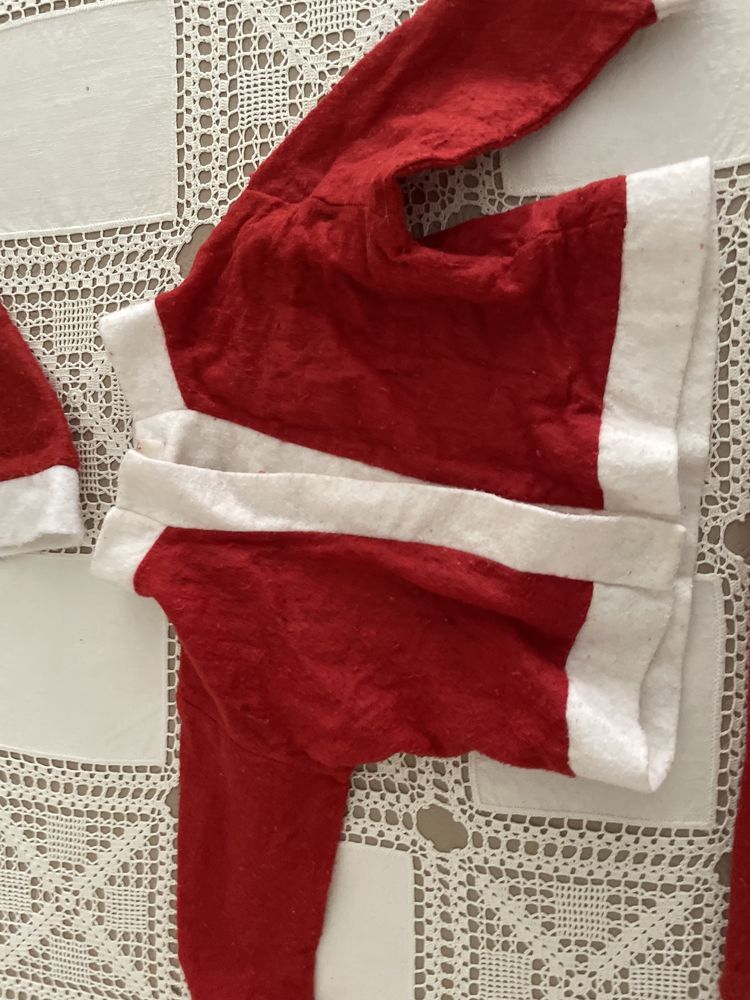 Conjunto de Fato de pai natal para bebé 1 a 2 anos