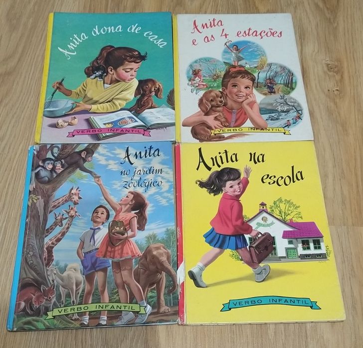Conjunto de 4 antigos livros Anita