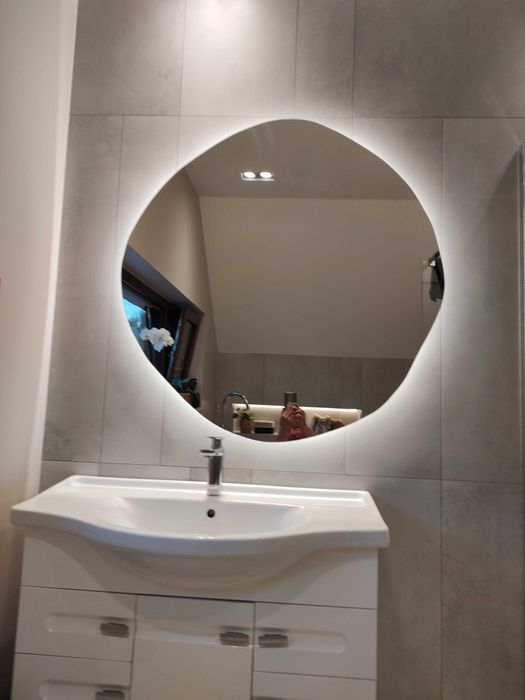 lustro okrągłe led