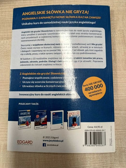 EDGARD. Angielski nie gryzie! Książka Poziom A2- B1