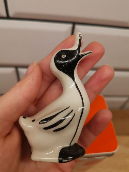 Kaczka Chodzież figurka kaczor porcelana