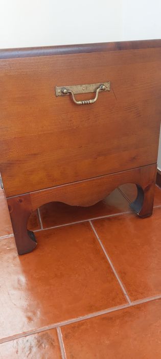 Baú mini madeira maciça