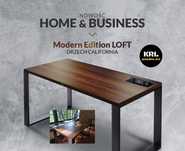 Biurko modern edition styl loft elektryczna regulacja dom biuro gaming