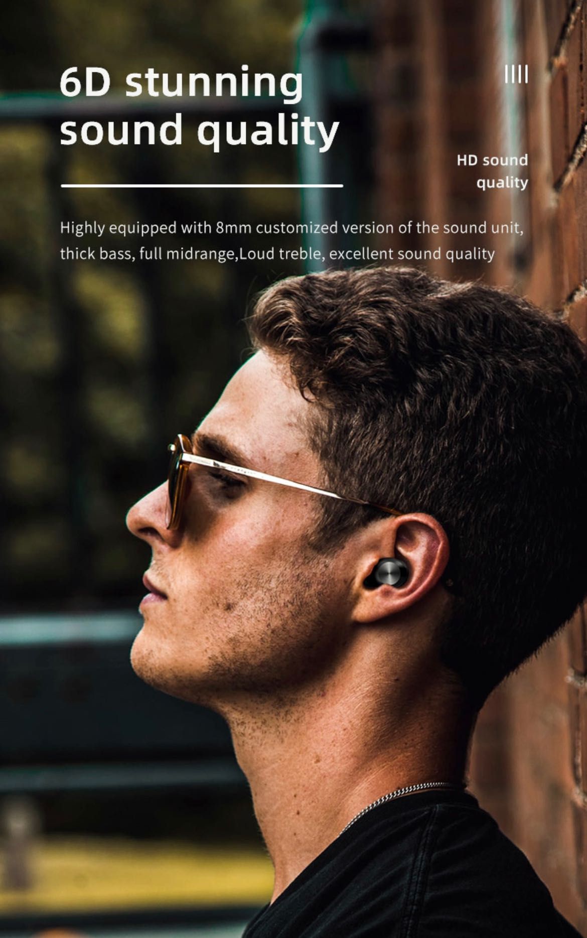 M31 słuchawki dotykowe bezprzewodowe bluetooth 5.0 TWS