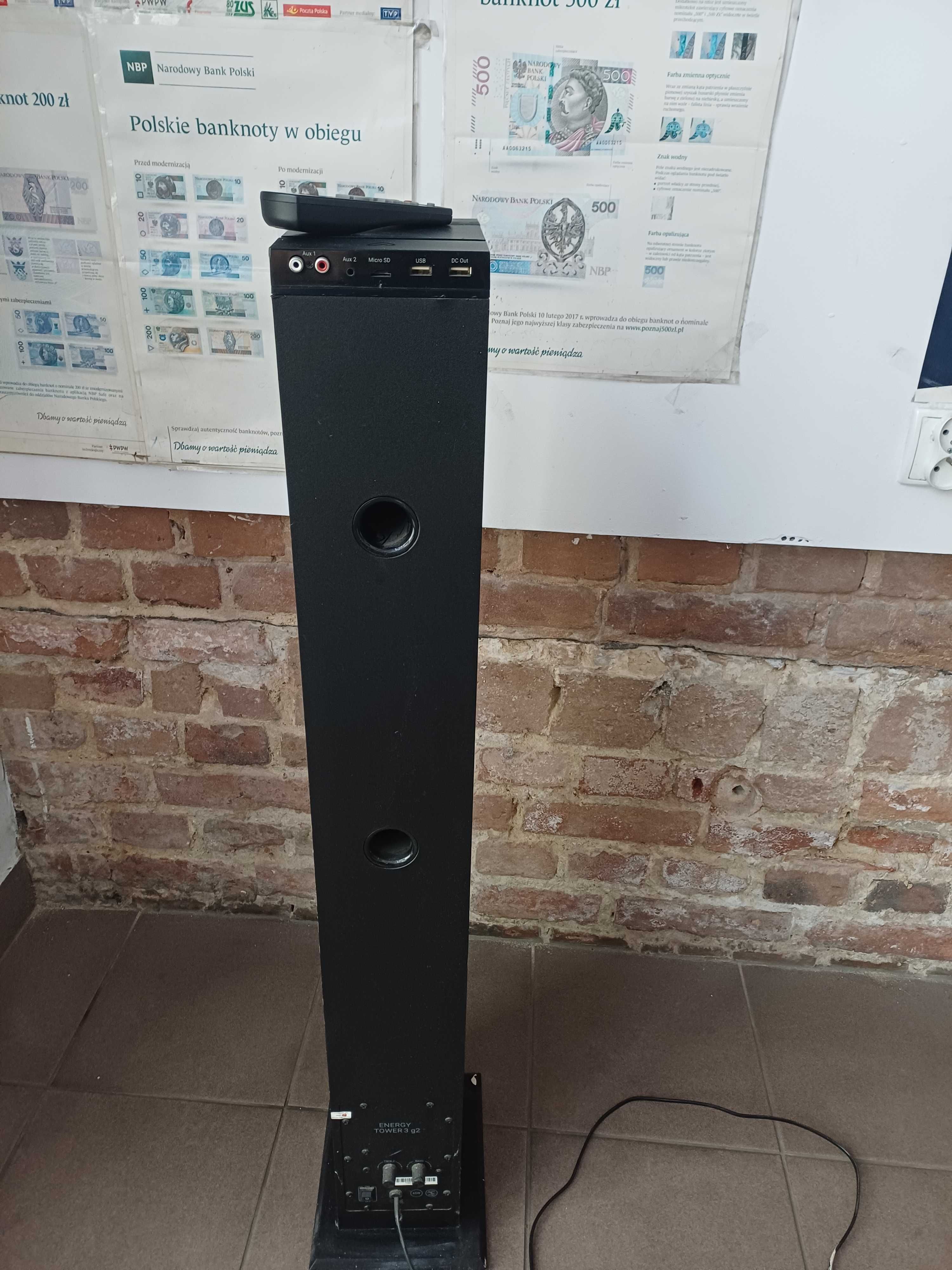 (2227/25)Głośnik bluetooth Energy Tower 3G2 pilot
