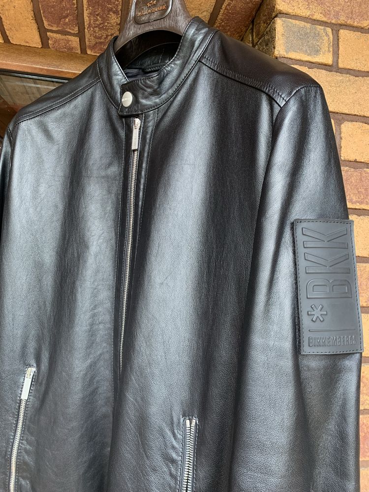 Куртка шкіряна BIKKEMBERGS