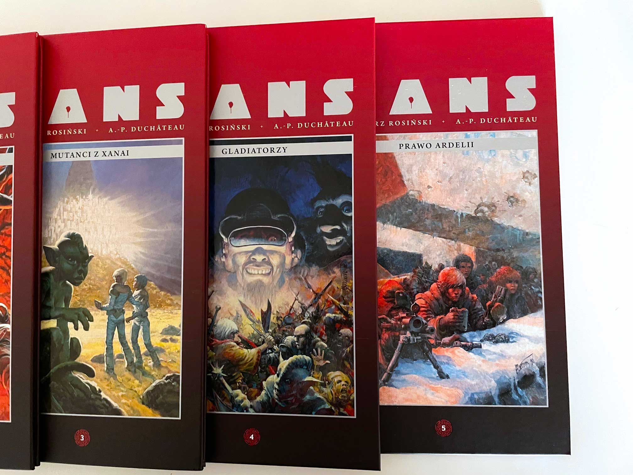 Zestaw YANS, Rosiński-Duchateau. 5 tomów, kolekcja Hachette. Jak nowe!