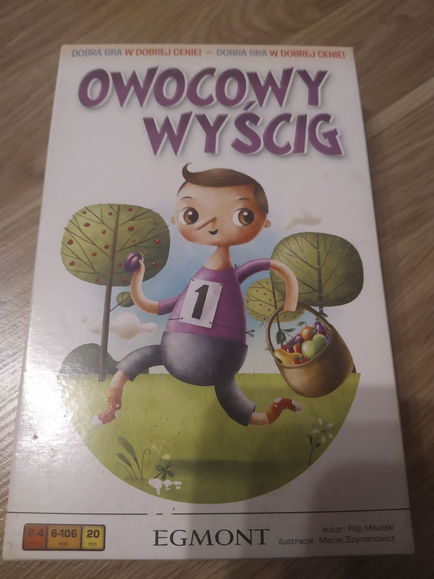 Gra planszowa towarzyska rodzinna owocowy wyścig