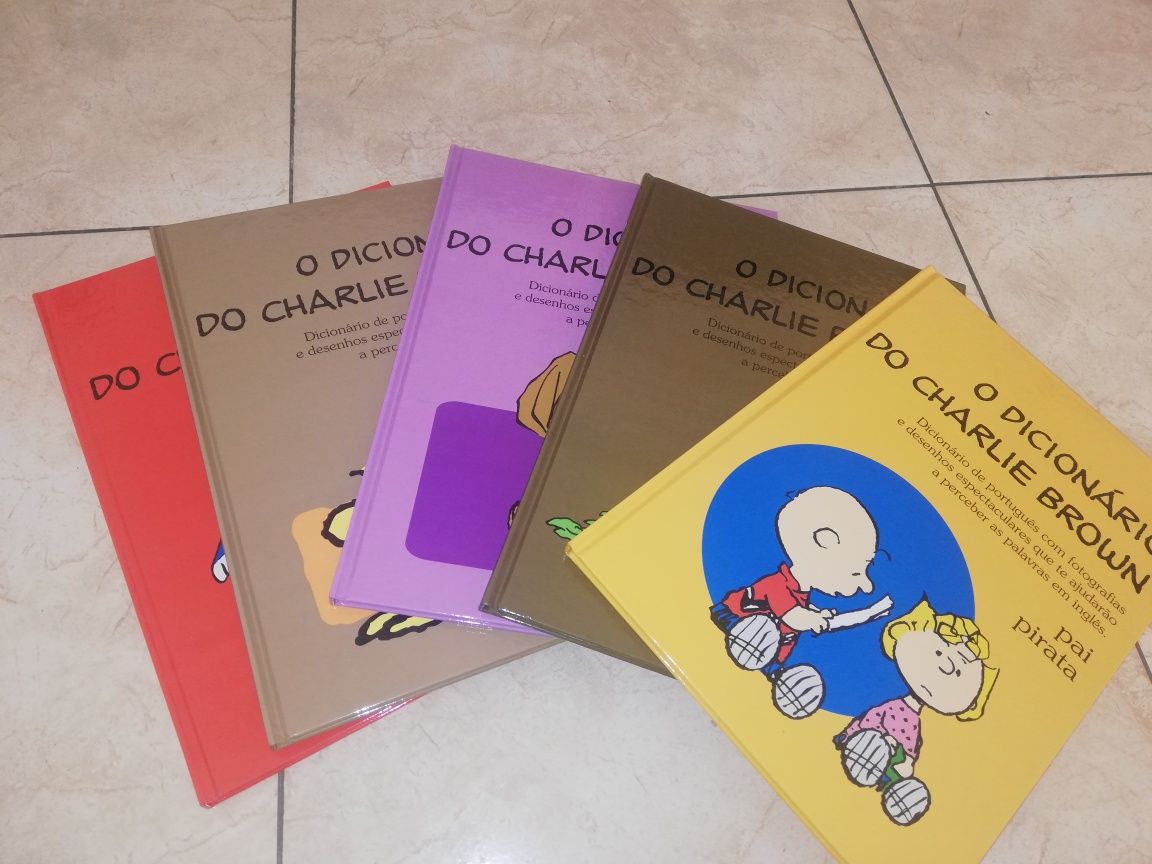 Coleção completa dicionário português/inglês de Charlie Brown 16 volum