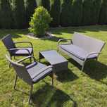 Meble ogrodowe komplet sofa fotele stolik technorattan SunFun