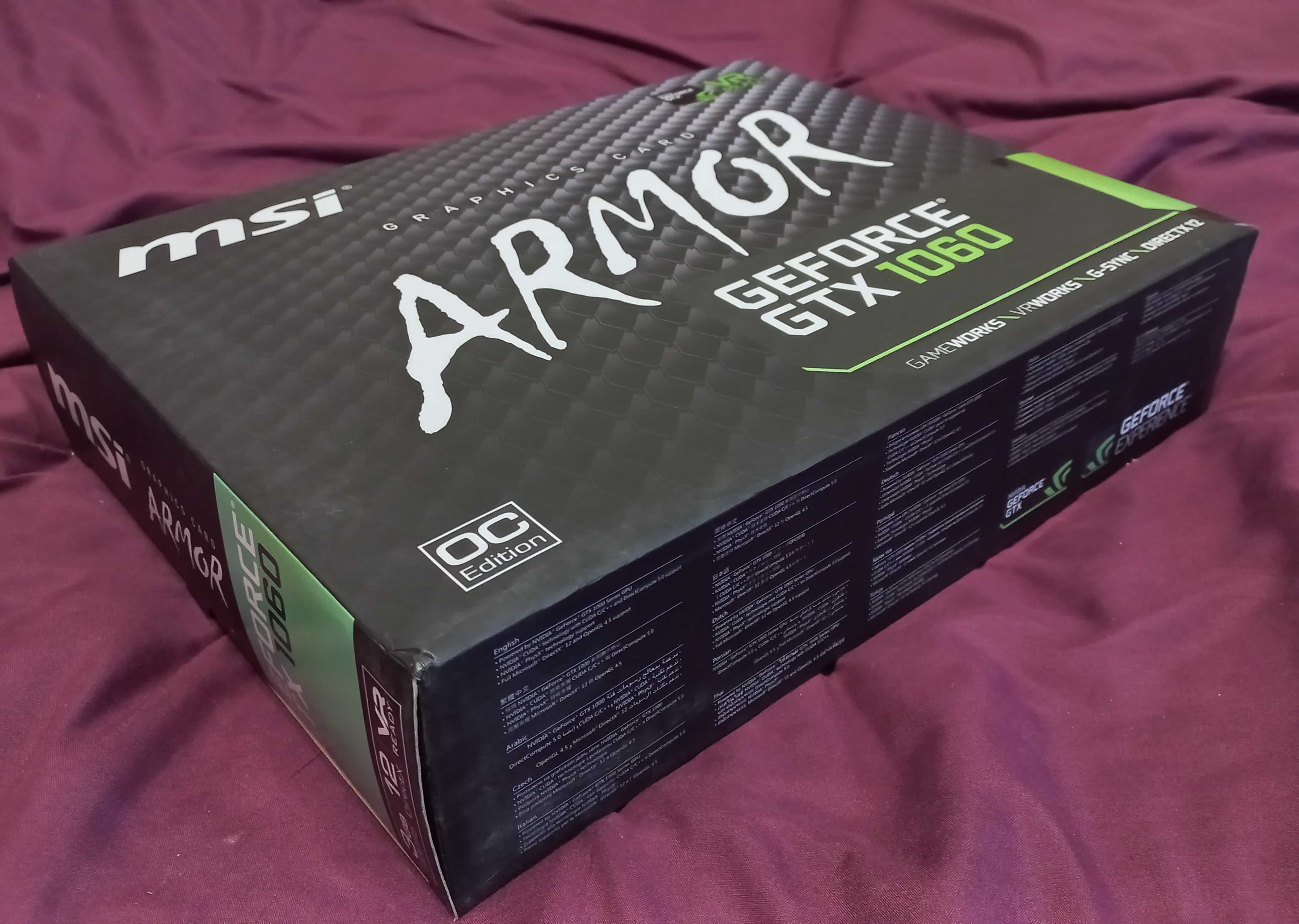 Відеокарта MSI GeForce GTX 1060 Armor OC V1 3GB