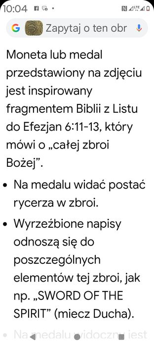 Moneta medal kolekcjonerski