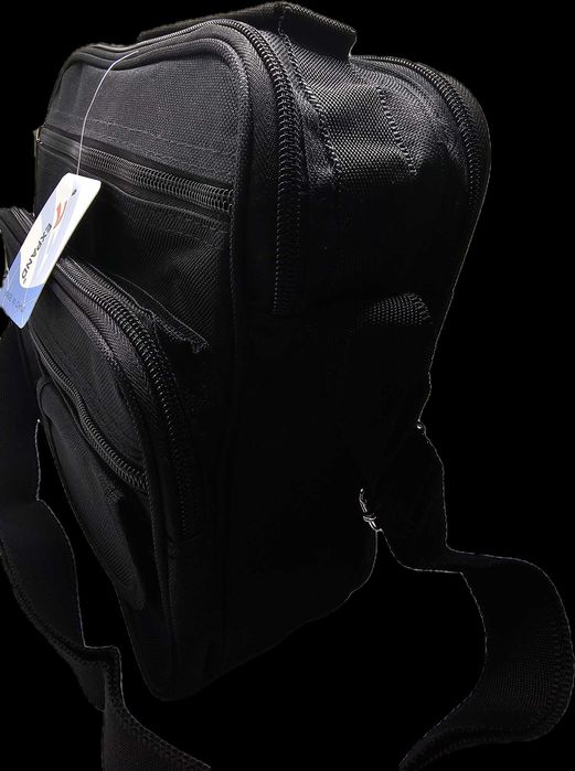 Torba męska na ramię saszetka do pracy, pojemna, listonoszka z paskiem