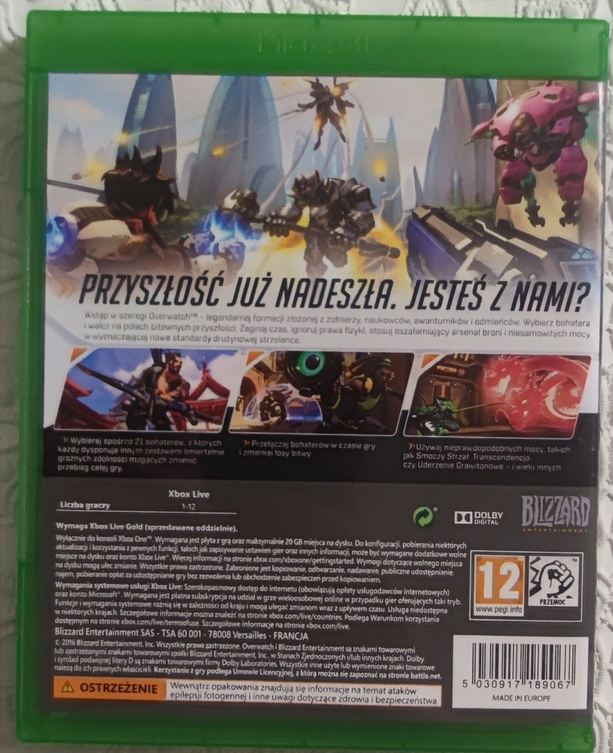 Xbox one Overwatch Origins Edition pl możliwa zamiana