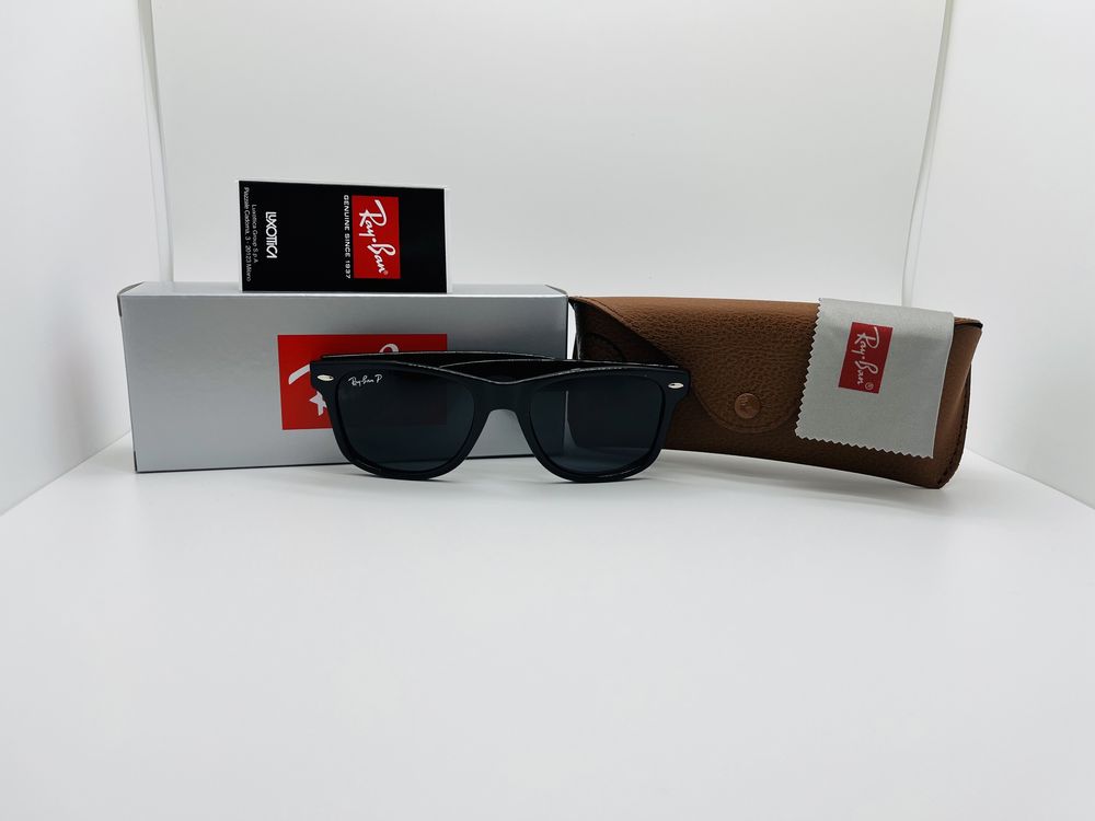 Поляризаційні окуляри Ray Ban Wayfarer 2140P Glossy Black