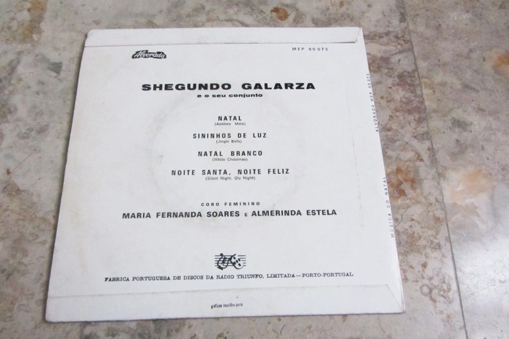 Shegundo Galarza - Música do Natal - Vinil 7"