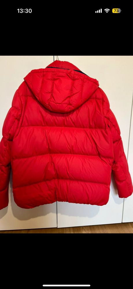 Czerwona kurtka ziomowa Tommy Jeans 2XL  puchowa (the north face,hugo)
