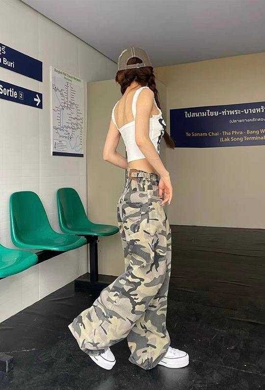 УНІСЕКС Камо штани зелені хакі realtree штаны camo baggy широкі карго