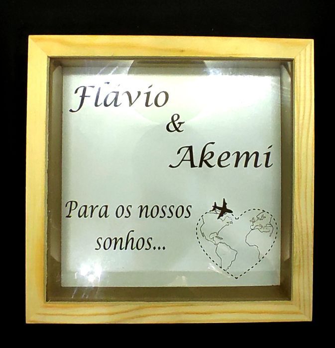 Presente dia da Mãe - Moldura mealheiro Personalizada