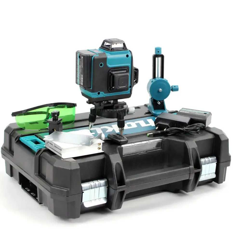 Makita 3D-4D: Лазерний нівелір із 16 променями та штативом.Арт. 4049