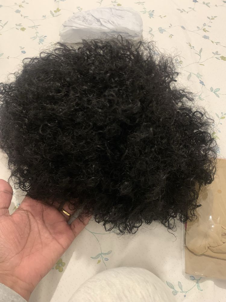 Cabelo humano cacheado