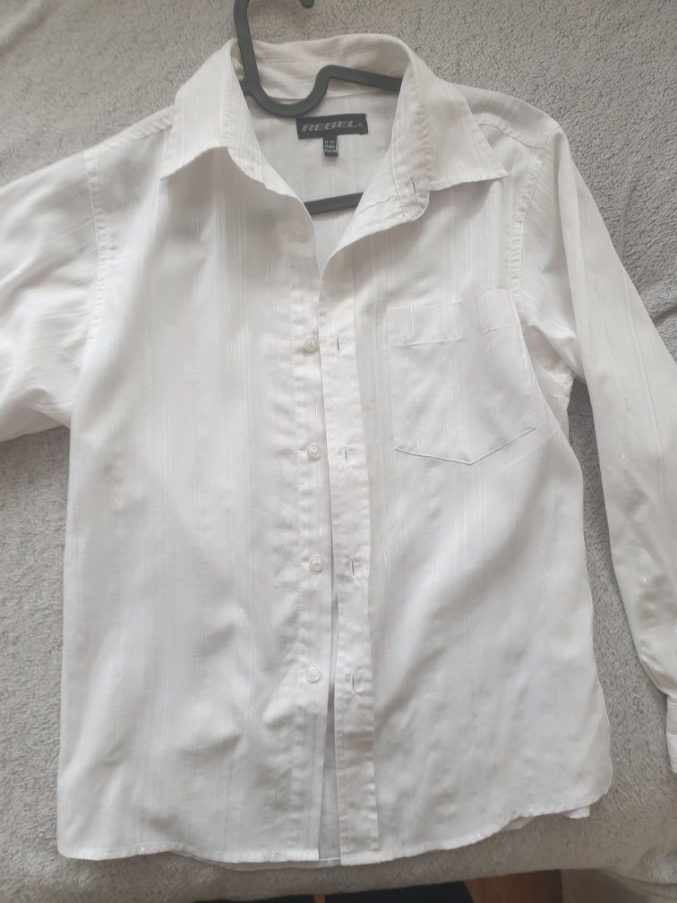 Biała koszula prosty krój S