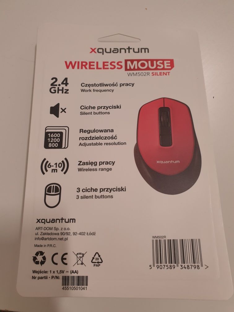 Xquantum - mysz bezprzewodowa  - pc / macbook