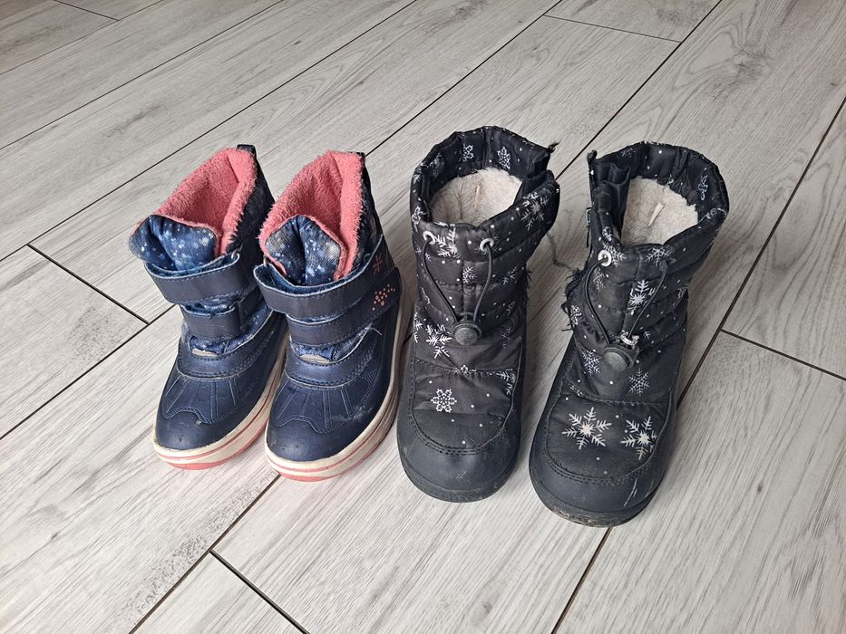 Śniegowce r.27 28 buciki zimowe buty kozaki na zimę