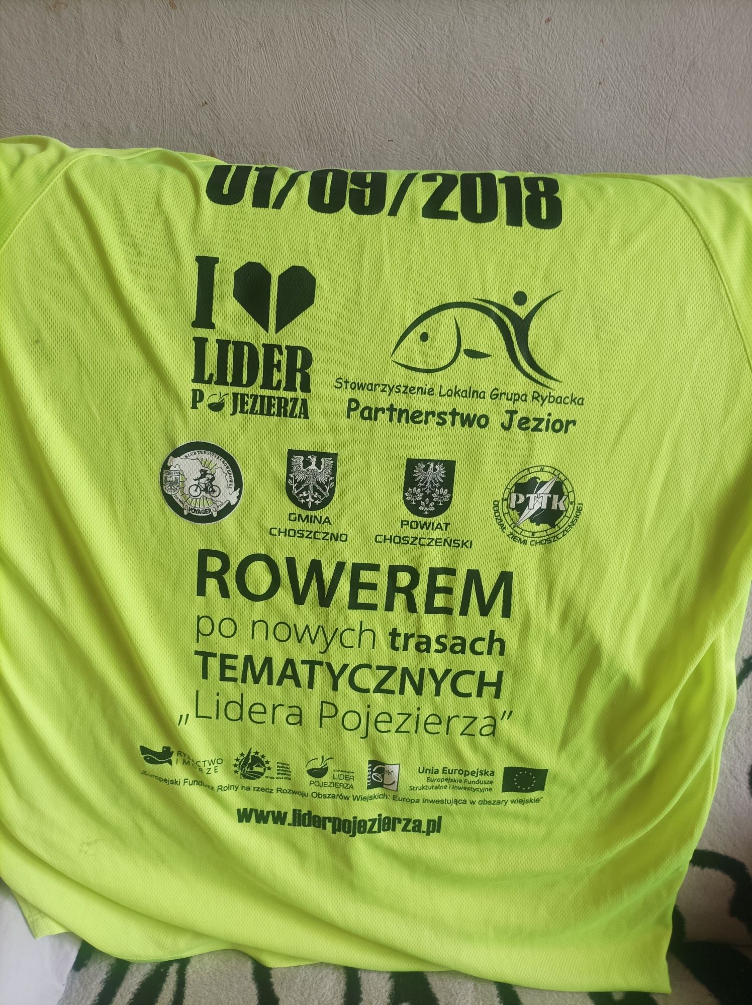 Koszulka lidera.choszczeński Maraton rowerowy.
