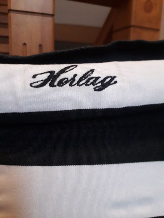 Krzesło reżyserskie, drewniane, składane