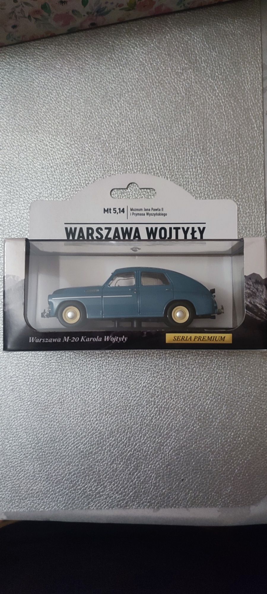 Samochód Warszawa Wojtyły metalowy skala 1:48 nowy seria Premium