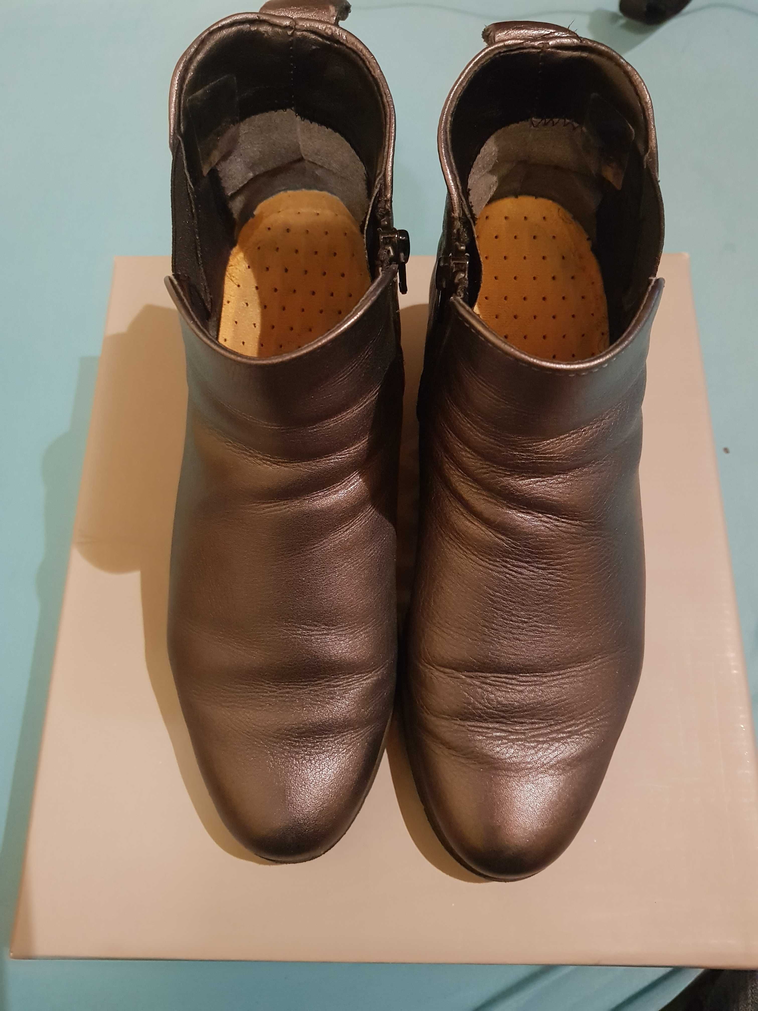 Buty Botki damskie skórzane marki   THE FLEXX rozmiar 38