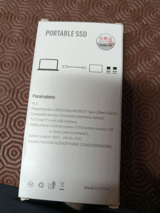 Caixa Externa SSD M.2 SATA (NGFF) - Lote de 5 UNIDADES NOVAS