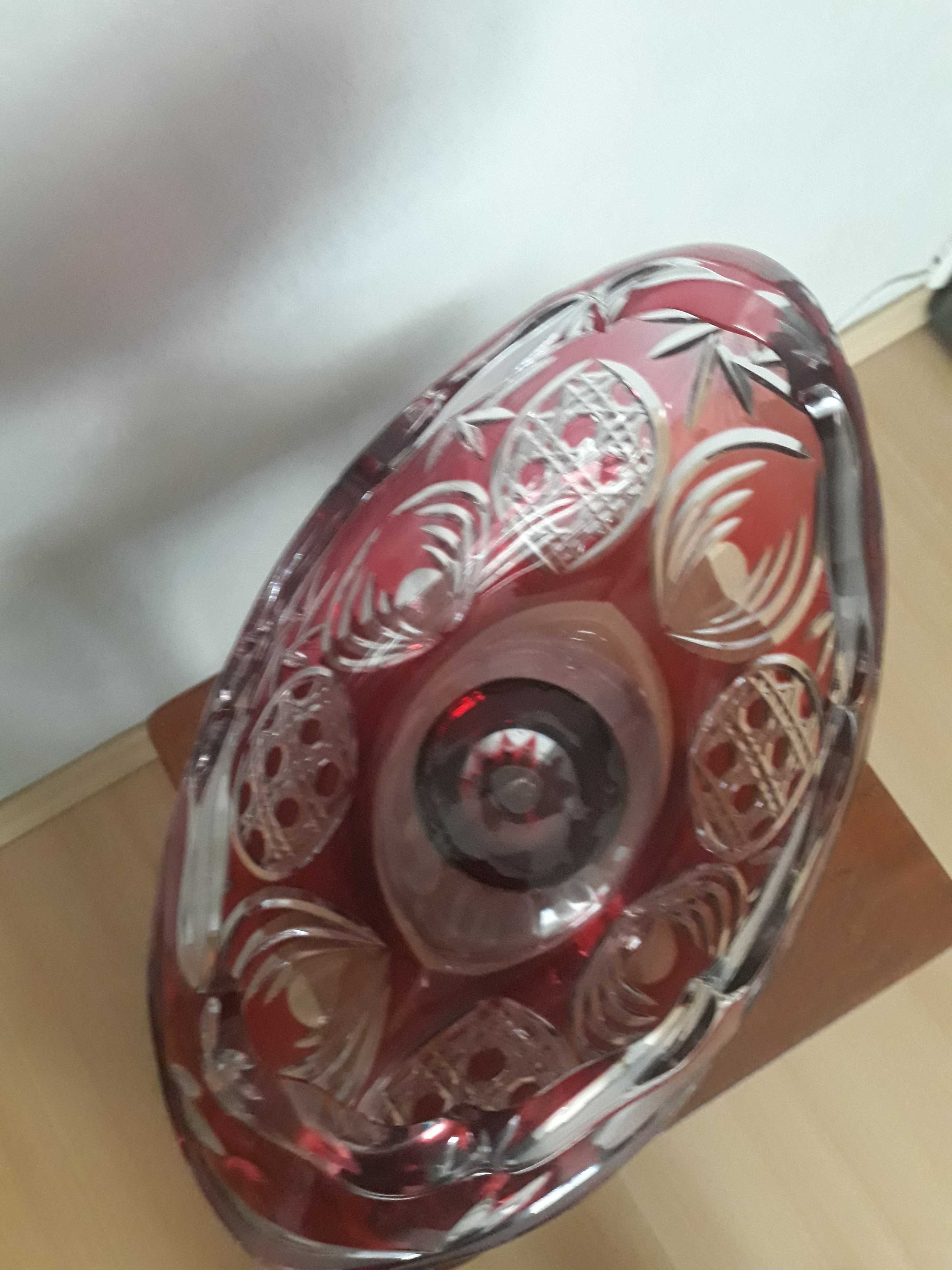 Patera kryształowa z czasów PRL