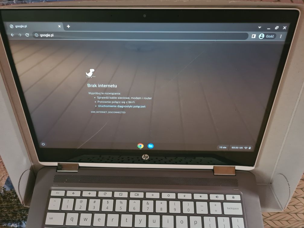 HP Chromebook x360 14B-CA skrzydło ekran dotyk FHD