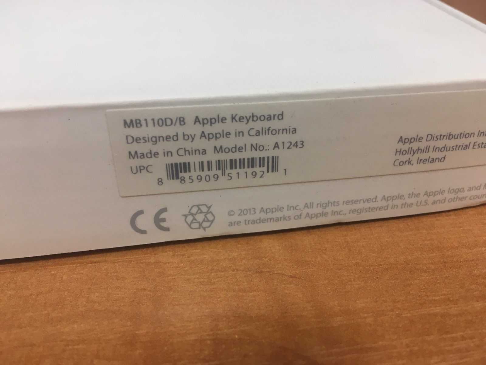 Класична нова оригінальна клавіатура Apple Keyboard A1243 Deutsch