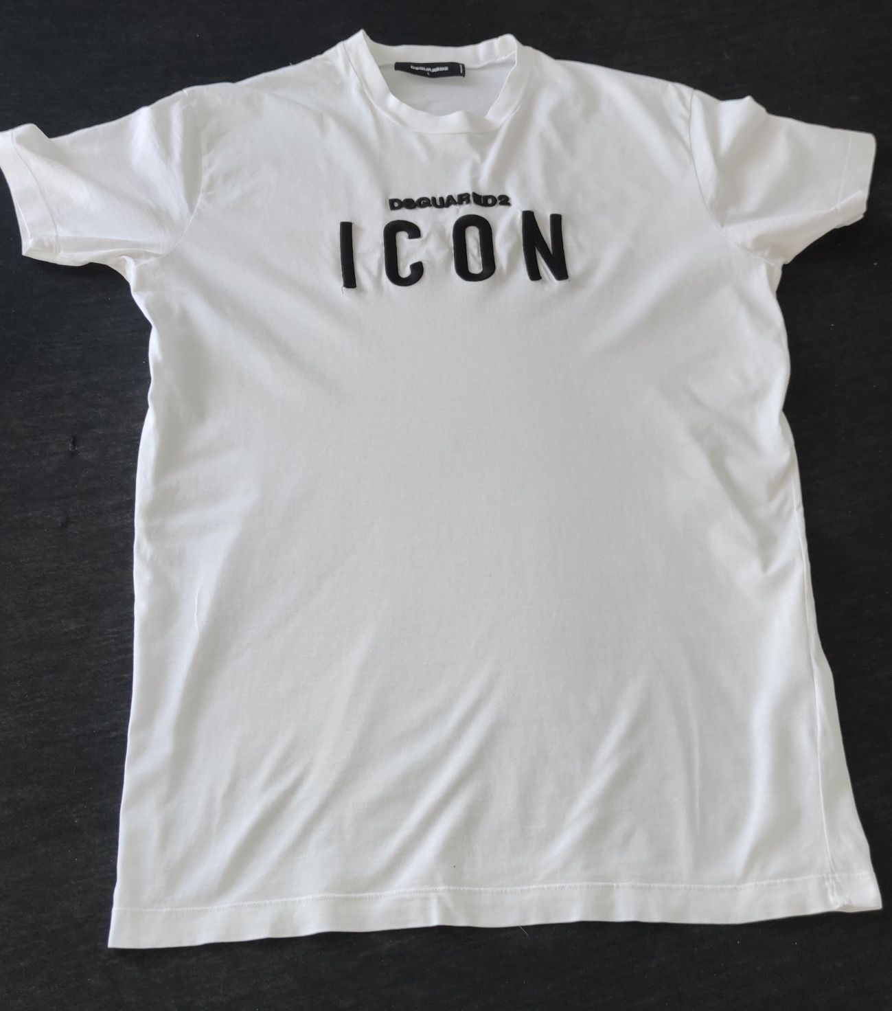 Icon Dsquared біла футболка L