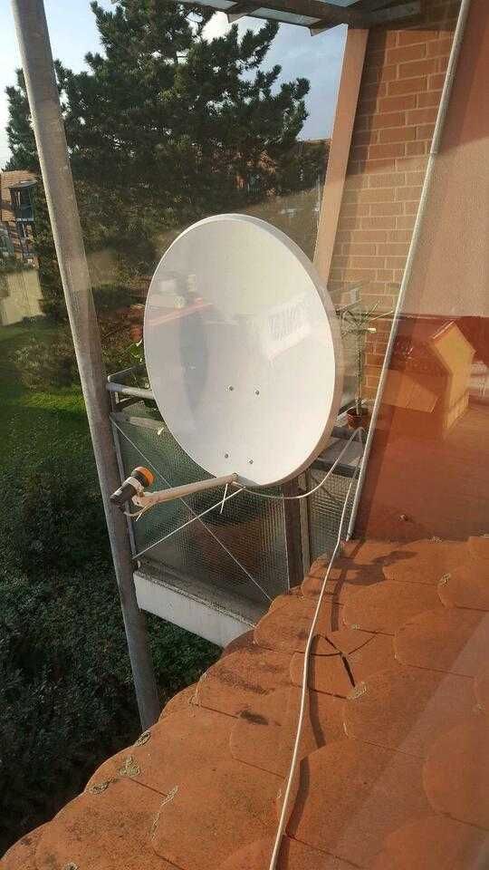 Antena SAT + konwerter DUAL + NOWY Uchwyt