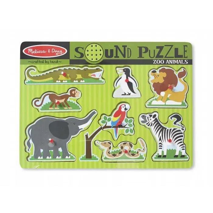Puzzle dźwiękowe Zwierzęta w zoo melissa and doug - likwidacja sklepu