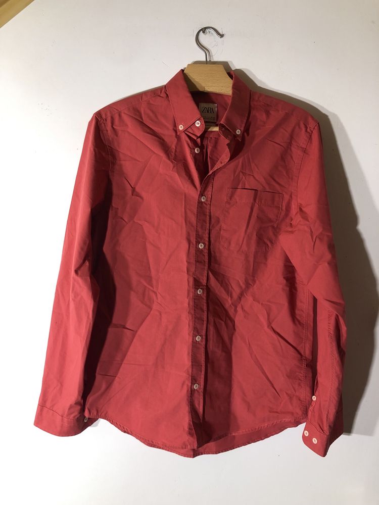 Koszula Zara czerwona
