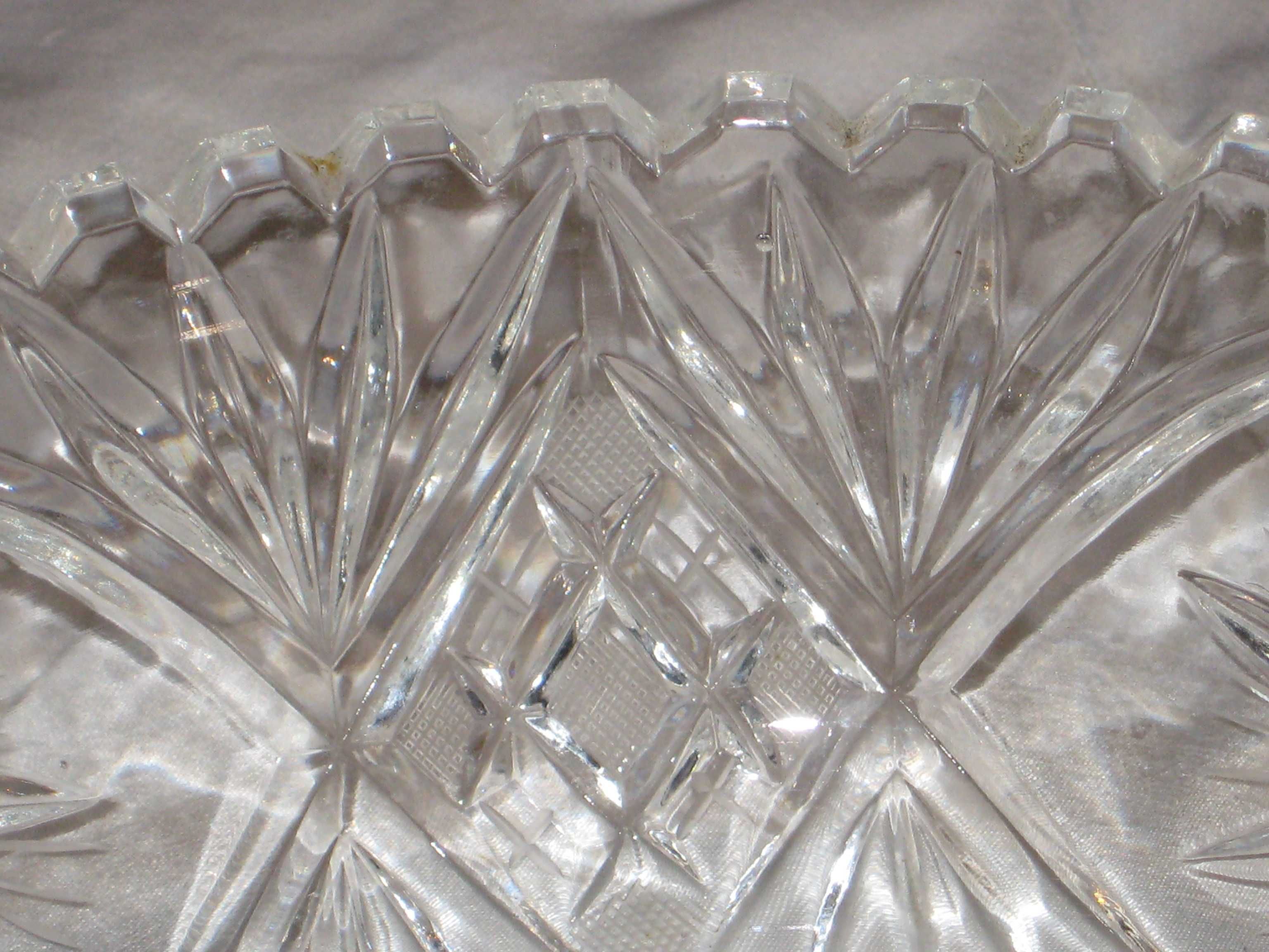 Miska kryształowa misa kryształ retro vintage PRL szkło szklana