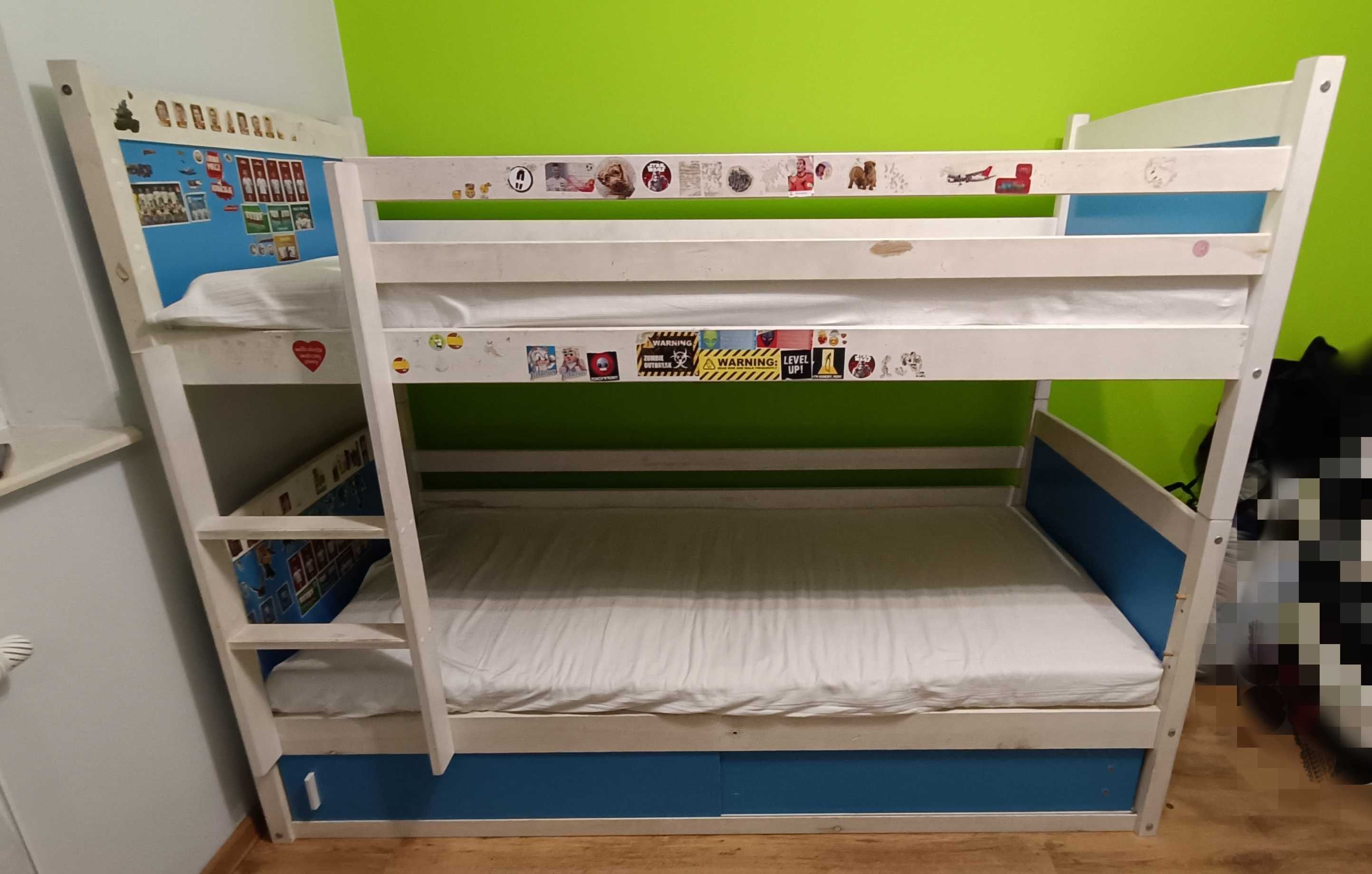Łóżko piętrowe z możliwością podzielenia na 2 oddzielne łóżka