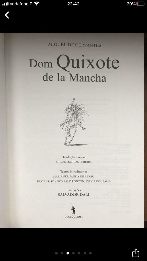 D. Quixote - ilustrações Salvador Dali ESGOTADO