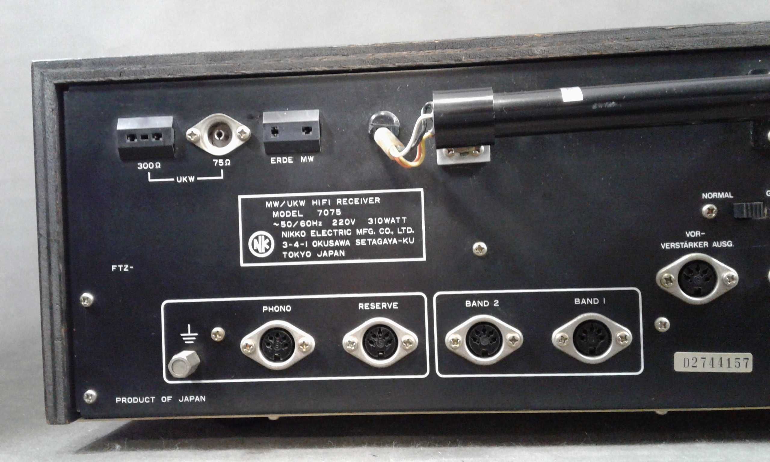 NIKKO 7075,amplituner stereo vintage