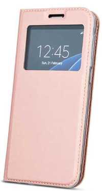 Etui z okienkiem do LG K11, K10 2018 kolor: różowy