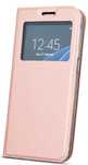 Etui z okienkiem do LG K11, K10 2018 kolor: różowy
