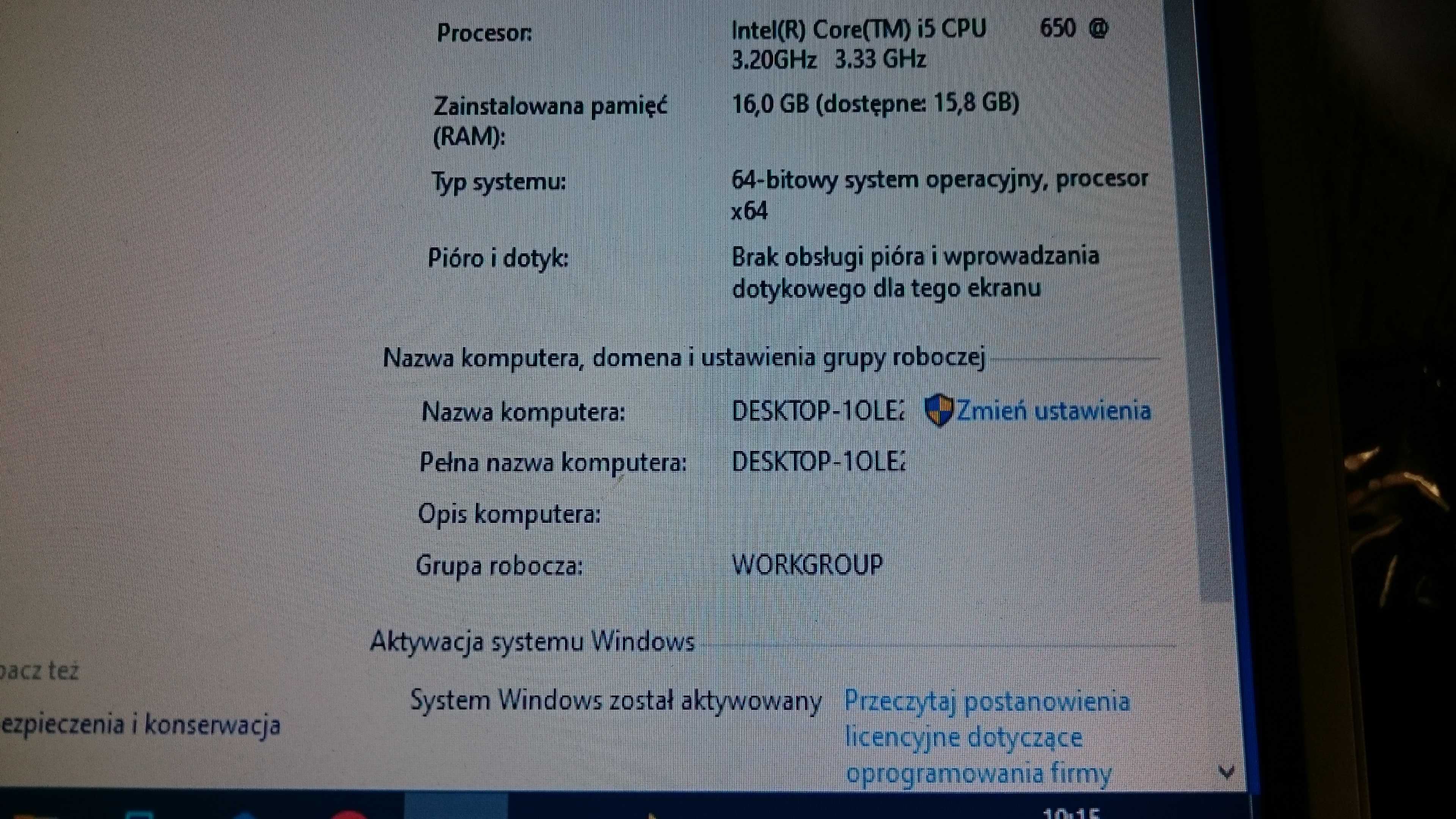HP 8100elite i5-3,2-3,5GHz,128SSD+320HDD,ram16Gb, win10